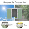6 X 8 FT Outdoor Storage Shed Large Tool Utility Organizer House 2 Sliding Doors