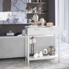 Console Table Wooden Entryway Side Table w/2 Drawers and Storage Shelf Vanity