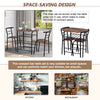 3pcs Dining Table Set and 2 Stools Breakfast Bar for Dining Room/ Kitchen QR