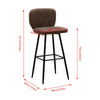 1/2/4/6x Bar Stools Gas Lift Swivel Faux Leather Kitchen Breakfast Counter Salon
