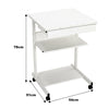 Rolling Computer Desk Home Office Laptop Table Study Writing Desk Workstation