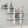 3 Tier Wood Floating Wall Shelves Storage Home Display Shelf Cube Bookcase Rack
