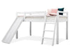 Kids Bunk Beds Pine Wood 3FT Single Bed Frame Cabin Mid Sleeper Slide & Ladder