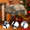 Fireplace Log Grate Heavy Gauge Iron Firewood Holder Log Coal Open Fire Burner