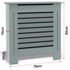 White Radiator Cover Small Large MDF Slat Wood Cabinet Shelf Grill Furniture