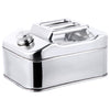 Jerry Can 10L Gasoline Fuel Can Stainless Steel Tank Travel Car Emergency Backup
