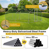 4X3M Spire-Shaped Chicken Coop Galvanized Metal Hen House Ducks Walk-in Pen Run