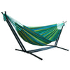 8.53ft PORTABLE SWINGING HAMMOCK FREE STANDING GARDEN OUTDOOR WITH METAL STAND