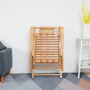 Extra Widen Bamboo Rocking Chair Recliner Lounger Swing Armchair Bed Relaxing