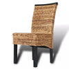 Dining Chairs 4 pcs Abaca Brown R8G7
