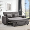 Convertible 2 Seater Sofabed Linen Couch Recliner Settee Double Sleeper Loveseat