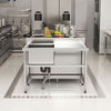 Commercial Freestanding Hand Wash Sink Stainless Steel Kitchen Basin Catering