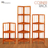 2/3/4 Tier Wooden Corner Shelf Rack Organizer Storage Stand Display Unit Home