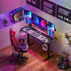 Home Office LED RGB Gaming Computer Desk Racing Table 75-120cm Height Adjustable
