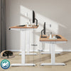Flamaker 140x70 cm Electric Standing Desk Height Adjustable Computer Desk