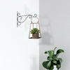 4Pcs Metal Hanging Basket Brackets Outdoor Garden Plant Hanger Hook Wall Decor