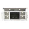 Fireplace TV Stand for TVs up to 73 Inches With Electric Heater Insert LED Flame