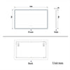 Bluetooth Bathroom Mirror with LED Light 3 Colors Touch Sensor Demister Pad