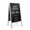 Large Vintage Wooden A-Frame Chalk Board Pavement Restaurants Shop Message Board