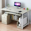UK Office Home PC Computer Desk Writing Study Table Workstation Shelf Furniture