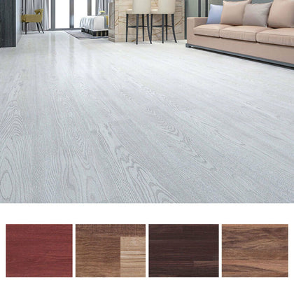 24/36pcs Self-adhesive Vinyl Flooring Marble/Wood Grain Floor PVC Wall Tile Deco
