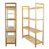 Exquisite Bamboo Shelf Kitchen Bathroom Shelf Flower Stand Storage Shelving Unit