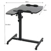 Mobile Laptop Computer Desk Lazy PC Tablet Bed Table Sofa Side Table Adjustable