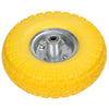 2pcs 10" YELLOW SACK TRUCK TROLLEY SOLID RUBBER REPLACEMENT WHEEL TYRE