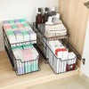 Kitchen Rack Under Sink Cupboard Organiser Storage Slim Tidy Shelf Baskets Metal