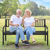 2 Seater Patio Garden Bench Outdoor Elegent Loveseat W/ Ergonomic Backrest