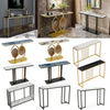 Large Slim Marble Console Table Hallway Foyer Wall Side Table Window Sill Table