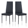 2/4/6pcs Faux Leather Velvet Fabric Dining Chairs Metal Chromed Legs Dining Room