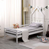 THEO KIDS WOODEN HOUSE TREEHOUSE SINGLE BED FRAME - WHITE/GREY - TRUNDLE OPTION