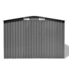 Outdoor Patio Garden Large Storage Shed Box Grey Metal 257x205x178 O9H3