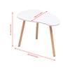 Simple Coffee Table White Sofa Side Table End Table for Living Room Modern