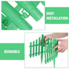 Flexible Plastic Wooden Effect Lawn Border Edge Garden Edging Picket Fencing Set