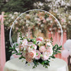 Metal Circle Flower Stand Wedding Pedestal Table Centerpiece Balloon Arch Frame