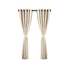 2 Panels Beige Curtain Blackout Ring Top Drapes for Bedroom Drapes Curtains