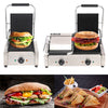 1800W Grooved Panini Press Ribbed Grill Toaster Sandwich Commercial Machine