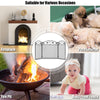 3 Panel Foldable Fire Screen Protector Fireplace Fence Freestanding Spark Guard