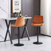 2x Breakfast Bar Stools Velvet Swivel Gas Lift Chairs Kitchen Pub Cafe Barstools