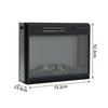 Black 28'' Electric Fire Fireplace LED Flame Effect Burning Wall Insert/Standing