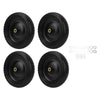 4 Pieces 13" Flat Free Wheels Solid Tires and Wheels Heavy Duty Cart Tires Carts