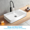 Bathroom Corner Ceramic Vessel Sink Vanity Porcelain Bowl Basin W/ Pop-up Drain