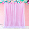 White / Pink Tulle Backdrop Curtain Photo Booth Wall Wedding Party Background De