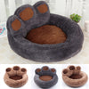Soft Dog Nest Bed Cat Pet Basket Cushion Sofa Kennel Bear Paw Washable