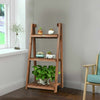 3 Tier Wooden Plant Stand Folding Flower Shelf Display Ladder Free Standing