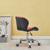 Red+Black Faux Leather/PU Computer Chairs Office Chairs 5-Legs Swivel( pair)