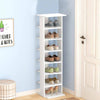 7-tier Wooden Shoe Storage Rack Stand Organiser Unit Kids Corner Shoe Shelves UK