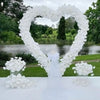 Heart Shaped Wedding Stand Backdrop Arch Frame Flowers Balloons Base Party Decor
